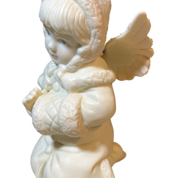 Little miracles Angel Russ Christmas Figurine Girl Porcelain Ceramic Collectible - Picture 4 of 14